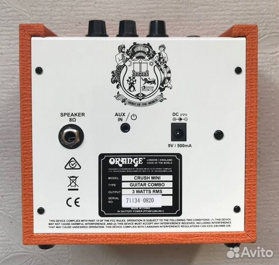 Orange Crush Mini гитарный комбоусилитель