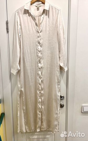 Платье-рубашка макси h&m