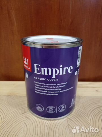 Краска для мебели Tikkurila Empire 0,225л купить в Орле | Товары для ...