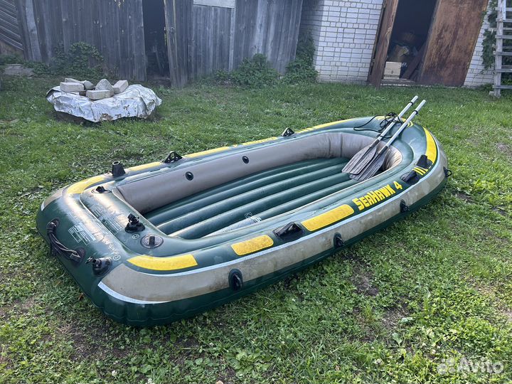 Надувная лодка intex seahawk 4