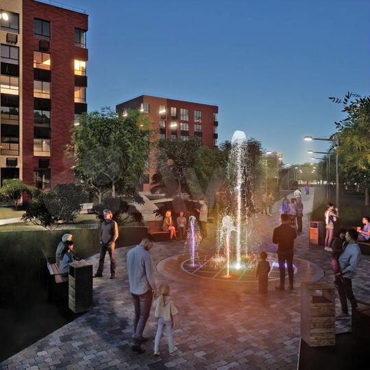 2-к. квартира, 56,2 м², 2/6 эт.