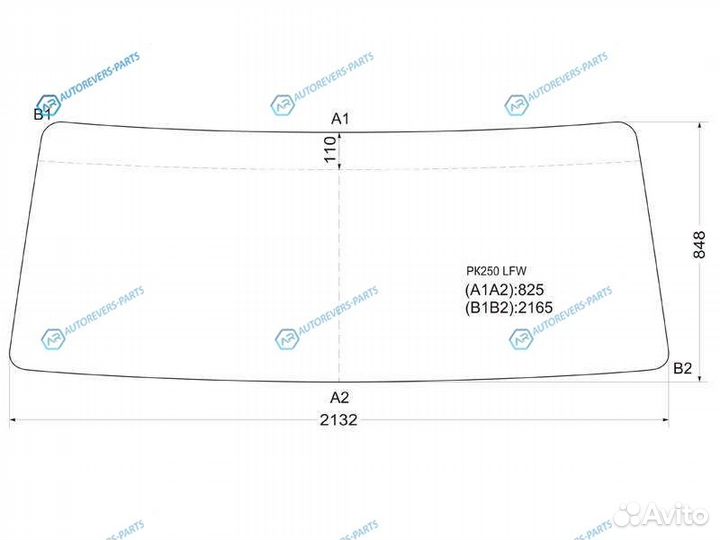 PK250 LFW Стекло лобовое в резинку nissan uddiesel