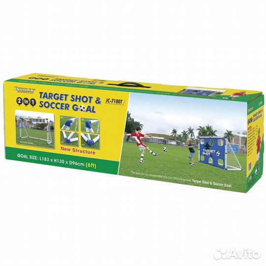 Ворота футбольные DFC 2 в 1 goal7180T