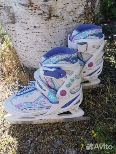 Ледовые коньки раздвижные 31-36 размер