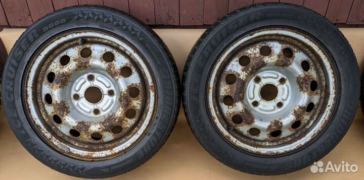 GM R15x6J + Bridgestone Ice Cruiser 5000 195/55