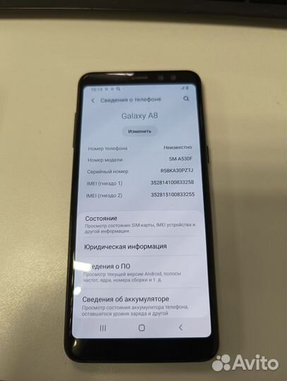 Samsung Galaxy A8 (2018), 4/32 ГБ