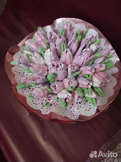 Цветы из зефира