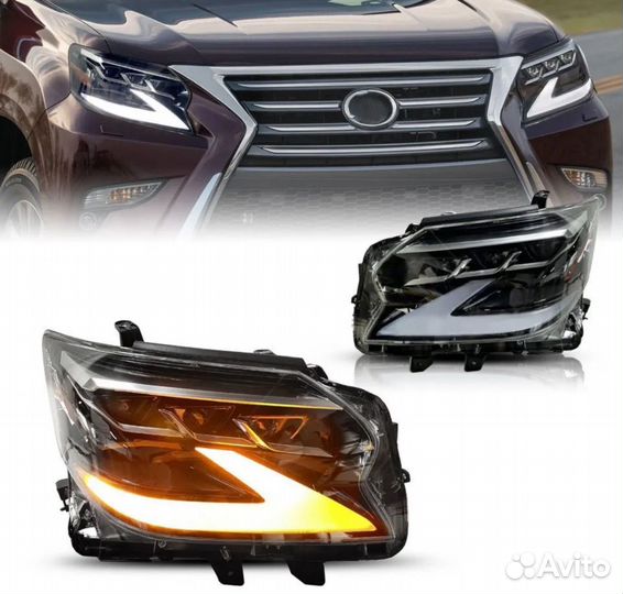 Светодиодные передние фары на Lexus GX460