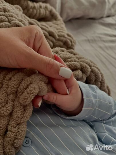 Плед вязаный