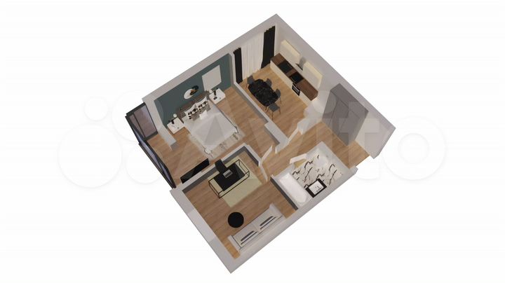 2-к. квартира, 53,2 м², 8/10 эт.