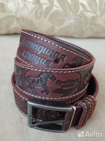 Ремень натуральная кожа Породы лошадей