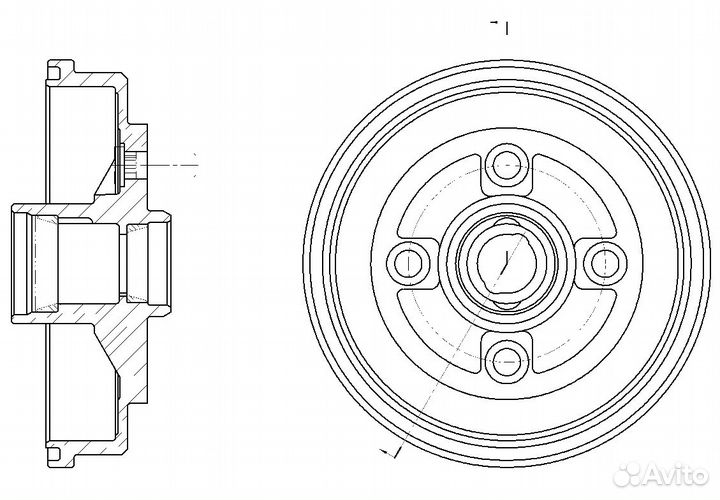 Барабан тормозной G-brake GD-06221 GD-06221 G