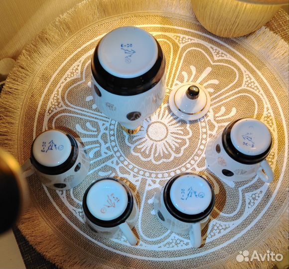 Кофейный набор СССР фарфор