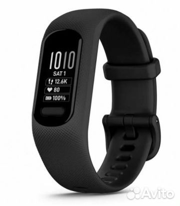 Смарт браслет Garmin vivosmart 5 черный, размер L