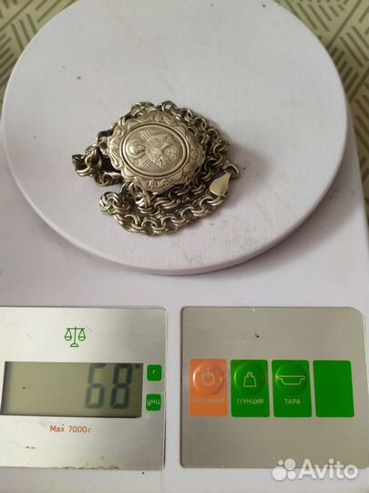 Мужская серебряная цепь