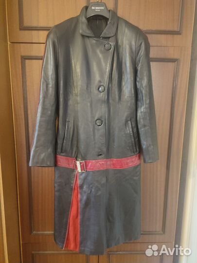 Плащ женский натуральная кожа утепленный