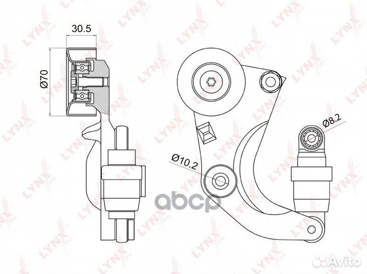 Натяжитель ремня навесного оборудования PT3016