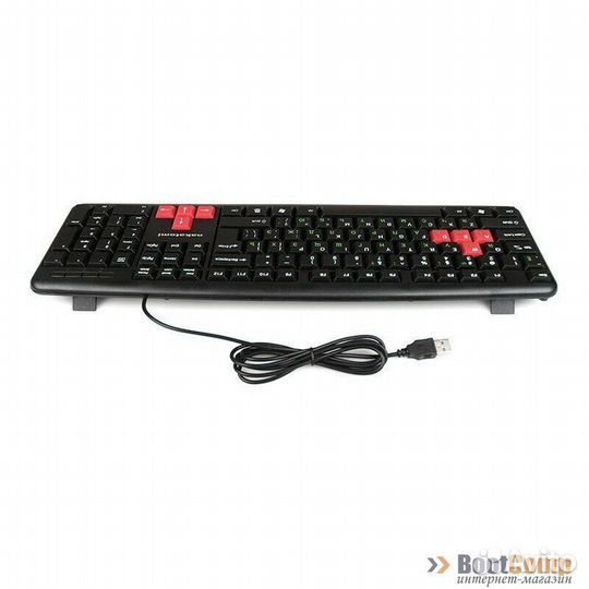 Клавиатура Dialog KN-02U black-RED