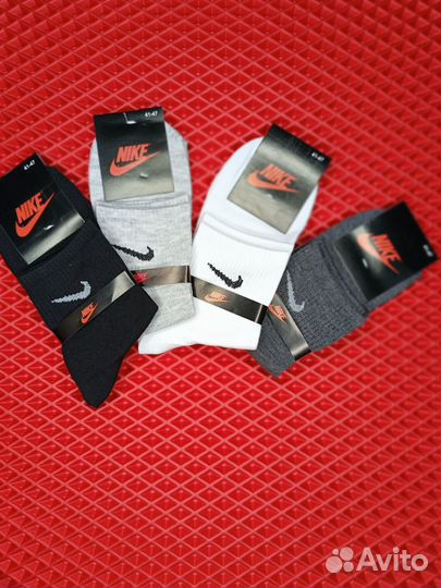 Носки Nike средние белые,серые,черные