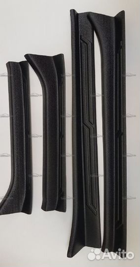 Накладки на пороги Лада Гранта 2018+ лифтбек