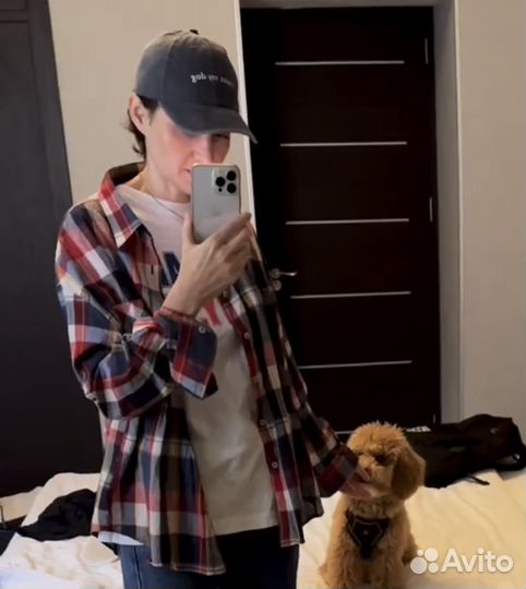 Рубашка в клетку унисекс