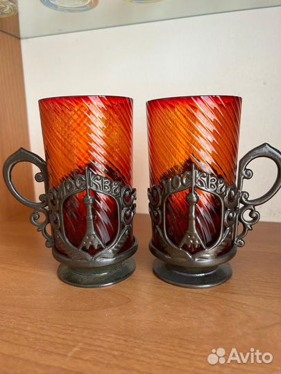 Подстаканник со стаканом СССР Останкино