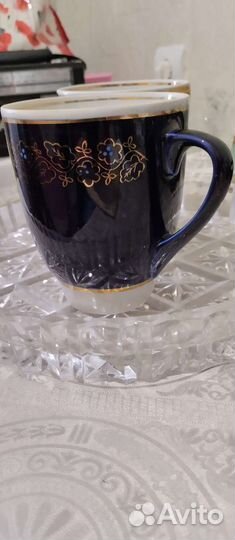 Кружка кобальт, Довбышевский фарфоровый завод СССР