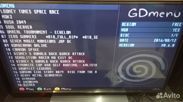Dreamcast gdemu 64gb 70+игр