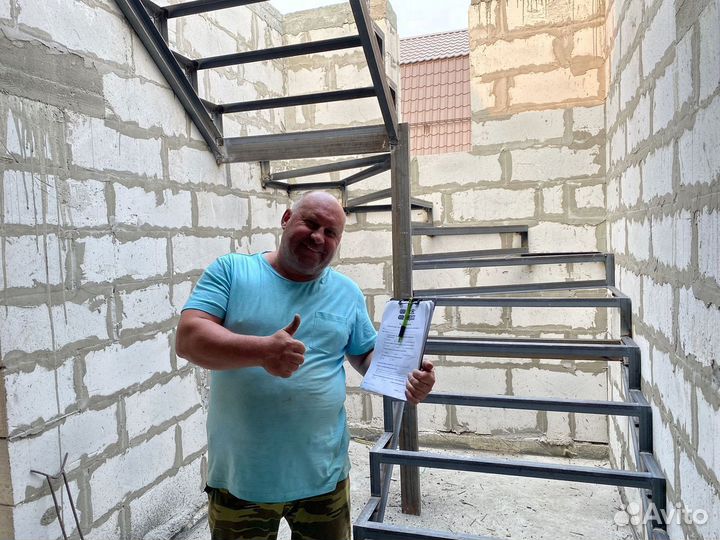 Металлический каркас лестницы по госту с гарантией