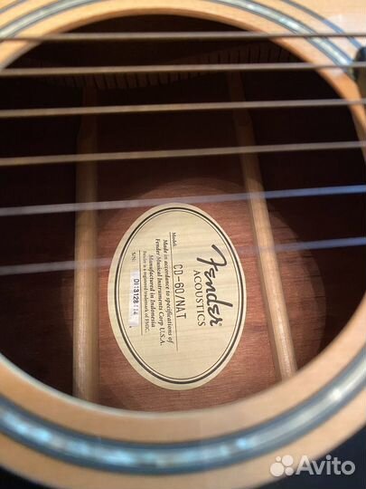 Акустическая гитара Fender