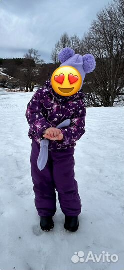 Зимний костюм комбинезон для девочки 86