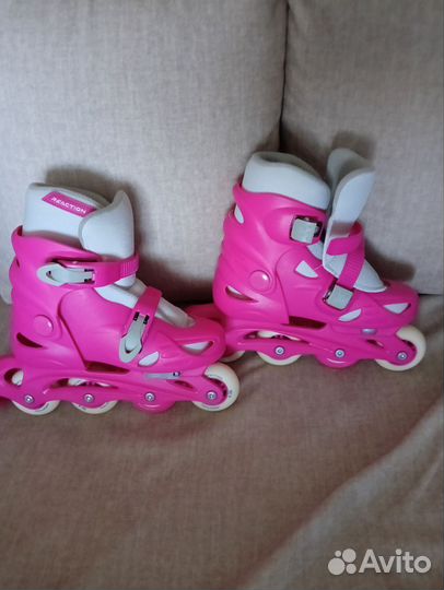 Ролики детские Reaction на 4 колесах+защита+шлем