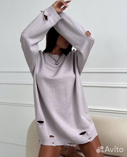 Платье свитер