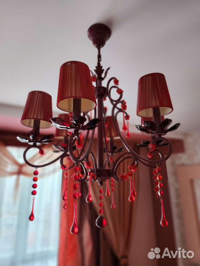 Люстра потолочная италия бу