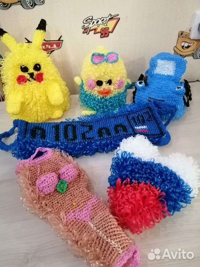 Радужные мочалки для всей семьи