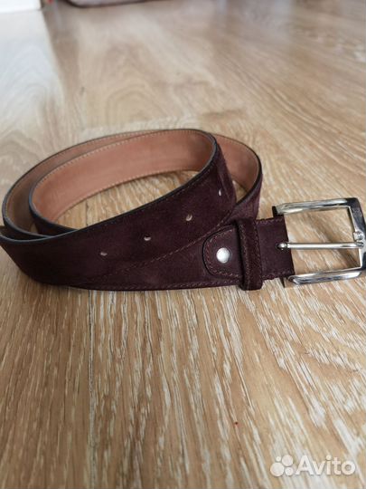 Ремень мужской из натуральной замши, 