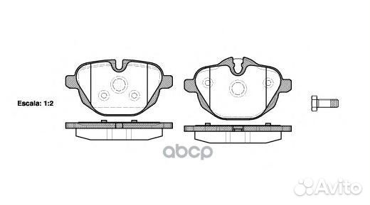1421 00 34216788284 колодки дисковые з BMW