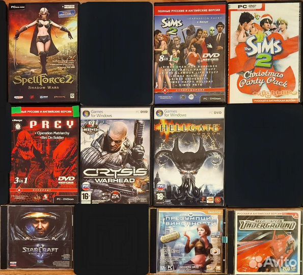 Компьютерные игры диски для пк (PC CD, DVD-box)