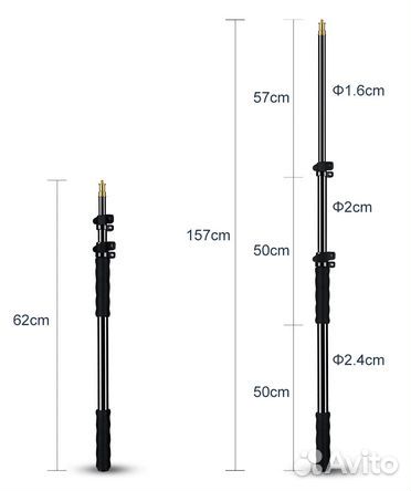Удлинитель держатель для софтбокса фотовспышки