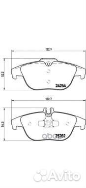 Колодки тормозные P50104 Brembo