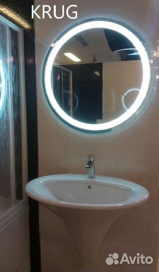 Зеркало с подсветкой любой формы