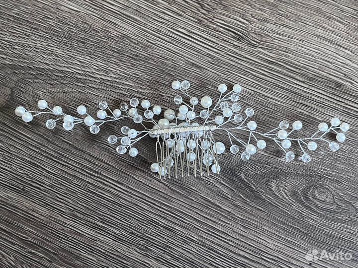 Свадебная диадема, заколка для волос