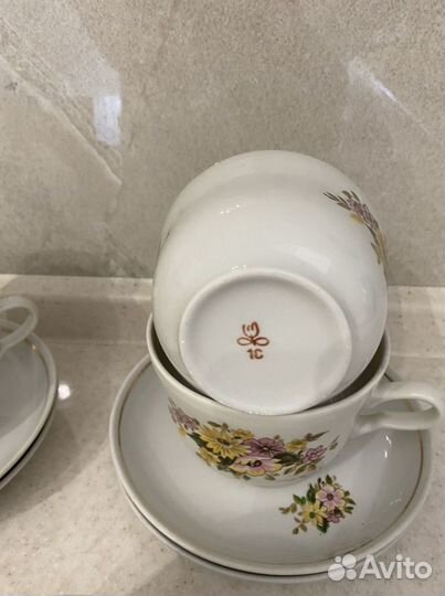 Чайный Рижский сервиз Советский Союз