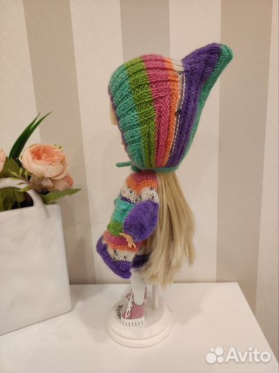Комплект для куклы blythe вязанный