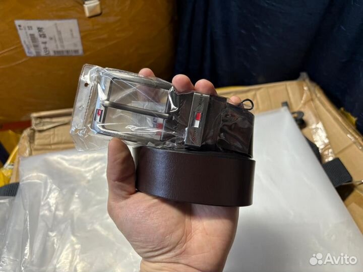 Ремень мужской кожаный