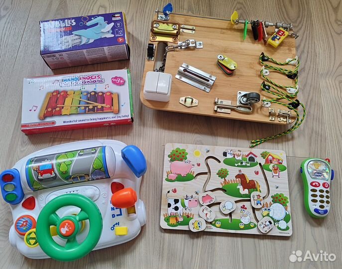Развивающие интерактивные деревянные игрушки