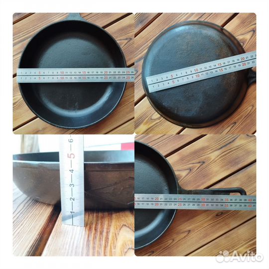 Чугунная коворода с ручкой СССР