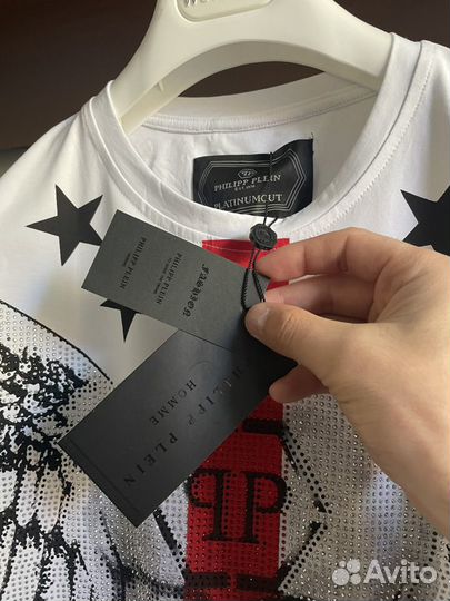 Футболка Philipp Plein Platinum со стразами