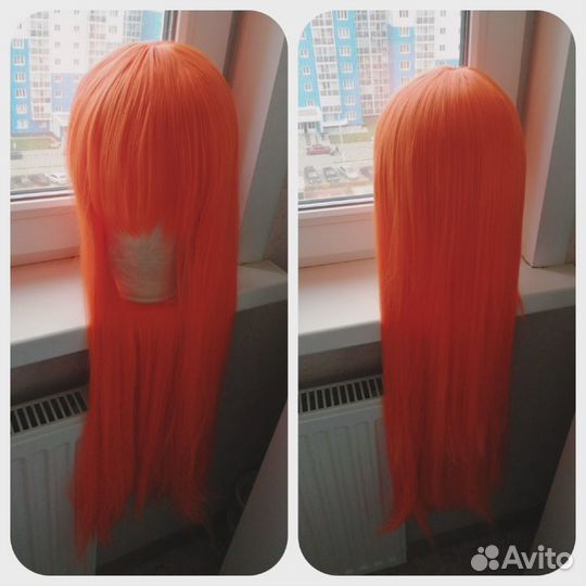 Рыжий парик длинный