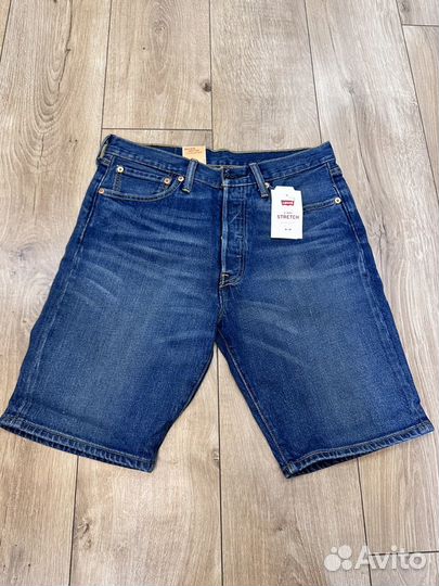 Джинсовые шорты levis 501 р31 новые